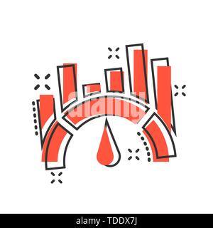 Misurare Benchmark icona in stile fumetto. Cruscotto vettore rating cartoon illustrazione in bianco sullo sfondo isolato. Corso business di servizi Nozione sp Illustrazione Vettoriale