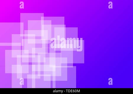 Abstract gradiente colorate blu violetto piazze geometriche sfondo pattern Illustrazione Vettoriale