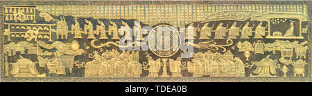 Display e sollievo del confucianesimo nelle sei città d'Arte di Confucio in Qufu, Provincia di Shandong Foto Stock