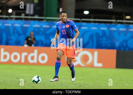 Salvador, Brasile. Il 15 giugno, 2019. Mina da Colombia duranti partida volida pelo Grupo B da Copa America 2019, na Arena Fonte Nova, em Salvador, neste sobado (15). Credito: ZUMA Press, Inc./Alamy Live News Foto Stock