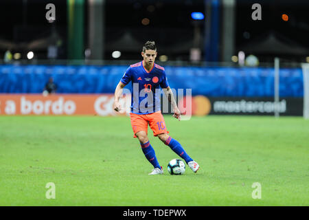 Salvador, Brasile. Il 15 giugno, 2019. James Rodriguez da Colombia duranti partida volida pelo Grupo B da Copa America 2019, na Arena Fonte Nova, em Salvador, neste sobado (15). Credito: ZUMA Press, Inc./Alamy Live News Foto Stock