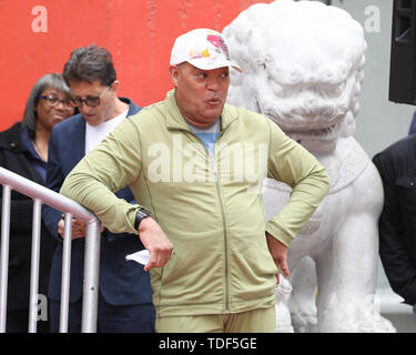 Handprint Cerimonia di Keanu Reeves a TCL Chinese Theatre in Hollywood, la California il 14 maggio 2019 dotate di: Laurence Fishburne dove: Los Angeles, California, Stati Uniti quando: 14 maggio 2019 Credit: Sheri Determan/WENN.com Foto Stock