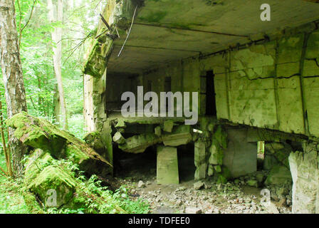 Quarti di Reich Ministro degli armamenti e la Produzione Bellica Fritz Todt, poi Albert Speer, in Wolfsschanze (Wolf's Lair) in Gierloz, Polonia. Il 4 luglio 2 Foto Stock