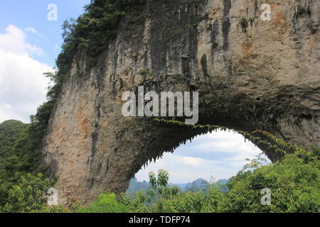 Guilin Paesaggio - Montagna Yueliang Foto Stock