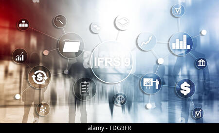 IFRS International Financial Reporting Standard regolamento quadro. Foto Stock