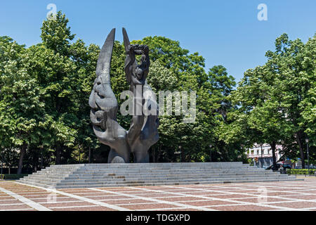 PLOVDIV, Bulgaria - 29 Maggio 2019: Monumento di unificazione della Bulgaria nella città di Plovdiv, Bulgaria Foto Stock