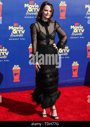 Sarah Ramos arriva a 2019 MTV Movie e TV Awards tenutosi a Barker Hangar a giugno 15, 2019 in Santa Monica, Los Angeles, California, USA. (Foto di Xavier COLLIN/Image Press Agency) Foto Stock