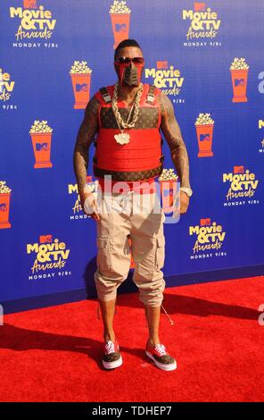 Nick Cannon presso gli arrivi per 2019 MTV Movie e TV Awards, Barker Hangar, Los Angeles, CA 15 Giugno 2019. Foto di: Elizabeth Goodenough/Everett Collection Foto Stock