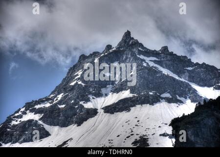 Felbertauern, Hohe Tauern, Granatspitzgruppe, Schnee, Eis Hochtal, Talschluss, Geröll, Alpenhauptkamm, Felbertauernstraße, Felbertauerntunnel, Tunnel Foto Stock