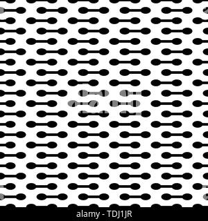 Moderno modello senza giunture. In bianco e nero la texture. Illustrazione Vettoriale