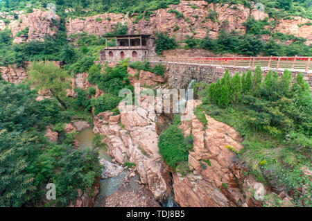 Fuxi Grand Canyon Scenic Area, Zhengzhou, nella provincia di Henan Foto Stock