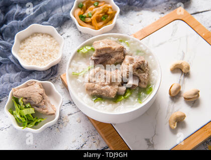 Riso porridge di nervatura Foto Stock