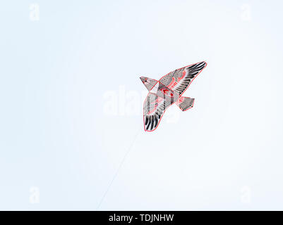 Un aquilone vola nel cielo Foto Stock