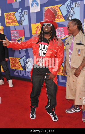 LOS ANGELES, CA. Settembre 07, 2008: T-Pain al 2008 MTV Video Music Awards al Paramount Studios di Hollywood. © 2008 Paul Smith / Featureflash Foto Stock