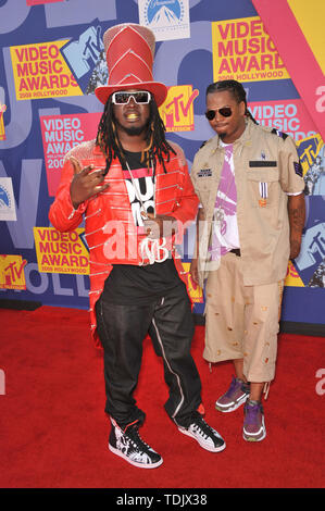 LOS ANGELES, CA. Settembre 07, 2008: T-Pain al 2008 MTV Video Music Awards al Paramount Studios di Hollywood. © 2008 Paul Smith / Featureflash Foto Stock