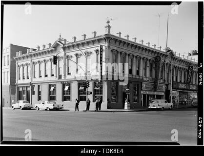 Ottobre 1960 a sud e a est le elevazioni - Blocco Backesto, Fifth Avenue e Market Street, San Diego, San Diego County, CA Foto Stock