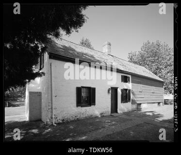 Prospettiva obliqua vista da est-nord-est. - Queenstown Courthouse, 100 Del Rhodes Avenue, Queenstown, Queen Anne's County, MD Foto Stock