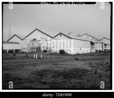 Vista obliqua del sud e ovest, 1995 - Mare isola Cantiere Navale, rivista, California Avenue nord della quarta strada, Vallejo, Solano County, CA Foto Stock