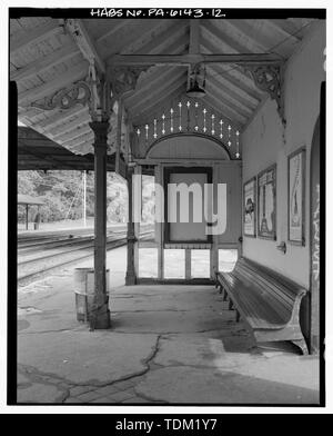 - Overbrook Railroad Station, City Avenue a sessanta-terza strada, Philadelphia, Contea di Philadelphia, PA Foto Stock