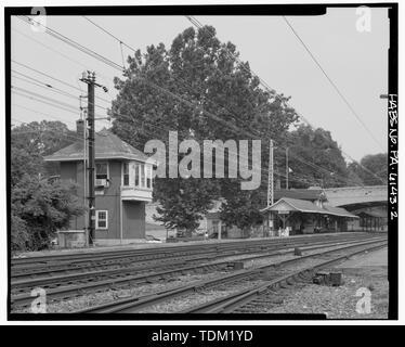 - Overbrook Railroad Station, City Avenue a sessanta-terza strada, Philadelphia, Contea di Philadelphia, PA Foto Stock