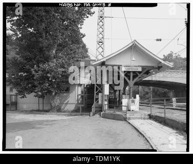 - Overbrook Railroad Station, City Avenue a sessanta-terza strada, Philadelphia, Contea di Philadelphia, PA Foto Stock