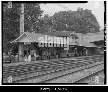 - Overbrook Railroad Station, City Avenue a sessanta-terza strada, Philadelphia, Contea di Philadelphia, PA Foto Stock