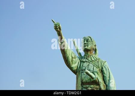 Statua di amakusa Shiro Foto Stock