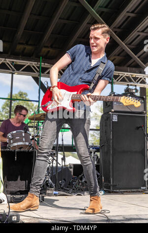 Giugno 16, 2019 - Manchester, Tennessee, Stati Uniti - PATRICK DRONEY durante la musica di Bonnaroo + Arts Festival di Manchester, Tennessee (credito Immagine: © Daniel DeSlover/ZUMA filo) Foto Stock