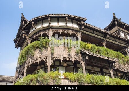 Costruzione della cittadina Hakka in Gankeng, Shenzhen Foto Stock