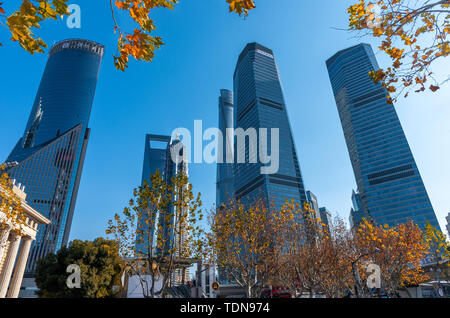 Edificio di firma in Lujiazui Foto Stock