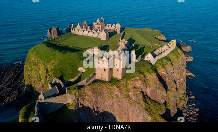 Castello di Dunnottar, Aberdeenshire, Scotland, Regno Unito Foto Stock