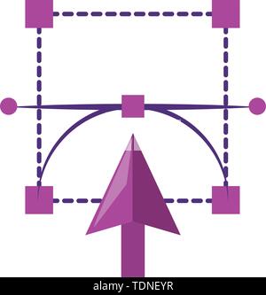 Vettori e graphic design strumenti digitali Illustrazione Vettoriale