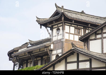 Costruzione della cittadina Hakka in Gankeng, Shenzhen Foto Stock