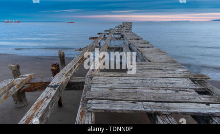 LORETO PIER (1900) - Punta Arenas - Cile in stretto di Magellano Foto Stock