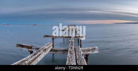 LORETO PIER (1900) - Punta Arenas - Cile in stretto di Magellano Foto Stock