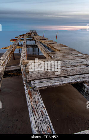 LORETO PIER (1900) - Punta Arenas - Cile in stretto di Magellano Foto Stock