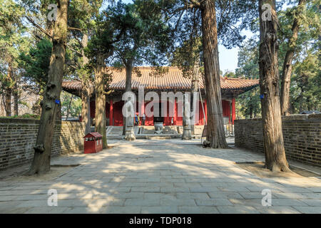 Lo Shinto Hall nella foresta di Confucio in Qufu, Provincia di Shandong Foto Stock