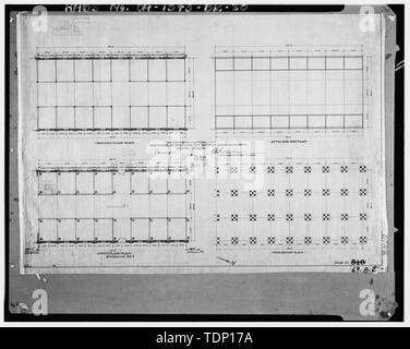 Fotocopia del disegno si trova presso archivi nazionali, San Bruno, California (Marina - A-2). Piani; 1898. - Mare isola Cantiere Navale, attrezzature e magazzino di reclutamento, Waterfront Avenue, angolo nordoccidentale del Waterfront Avenue e Fifth Street, Vallejo, Solano County, CA Foto Stock