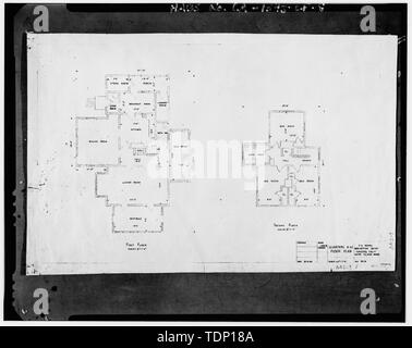 Fotocopia del disegno si trova presso archivi nazionali, San Bruno, California (Marina - un42-9). Piani; n.d. - Mare isola Cantiere Navale, quarti A42, strada Maseda, cul-de-sac est di intersezione della strada Imhoff, Vallejo, Solano County, CA Foto Stock