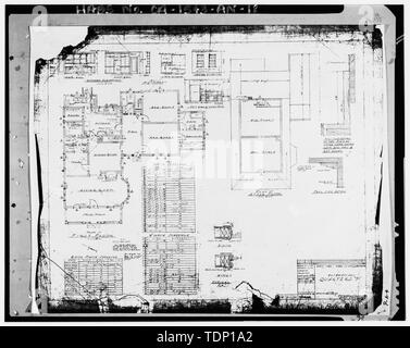 Fotocopia del disegno si trova presso archivi nazionali, San Bruno, California (Marina - P-A-4). Alterazioni; Giugno 6, 1941. - Mare isola Cantiere Navale, quarti P, Noce Avenue, angolo nordoccidentale di noce Avenue e Fifth Street, Vallejo, Solano County, CA Foto Stock