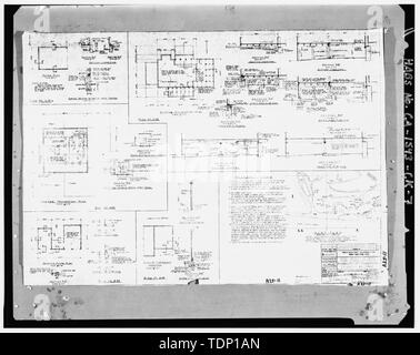 Fotocopia del disegno si trova presso archivi nazionali, San Bruno, California (Marina -A25-11). Dettagli; 29 maggio 1951. - Mare isola Cantiere Navale, quarti A25, Maseda Road, il terminus a sud-est di intersezione con strada Imhoff, Vallejo, Solano County, CA Foto Stock