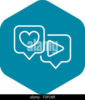 Come giocare a bolle, l'icona di stile di contorno Illustrazione Vettoriale