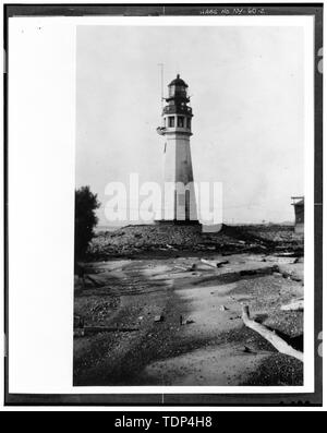 (Da Buffalo and Erie County Historical Society) Fotografo sconosciuto 1928 VISTA GENERALE DAL SUD-OVEST - Buffalo Lighthouse, Buffalo Harbour, Buffalo River e il Lago Erie, Buffalo, Erie County, NY Foto Stock