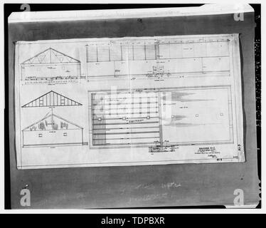 Fotocopia del disegno (l'originale si trova presso gli archivi nazionali, San Bruno, California, Navy - A1-3). Ordnance Dipartimento di Navy Yard Mare isola Magazine n. 1 - piano generale della proposta. Settembre, 1901 - Mare isola cantiere navale, la rivista n. 1, Railroad Avenue, lato ovest vicino Maseda Road, Vallejo, Solano County, CA Foto Stock