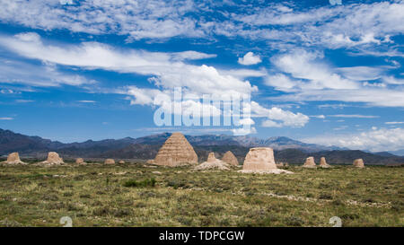 Ningxia Yinchuan Xixia Mausoleo di Wang Foto Stock