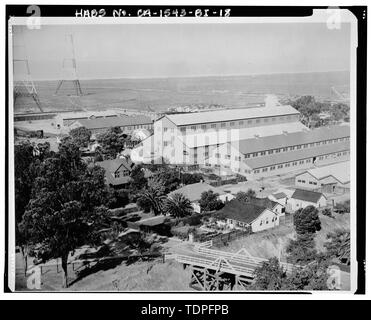 (Originale si trova a Mare isola archivi). Fotografo originale sconosciuto. Edificio 253; 1920. - Mare isola Cantiere Navale, Edificio di alimentazione, Noce Avenue, angolo sud-est di noce Avenue e Fifth Street, Vallejo, Solano County, CA Foto Stock