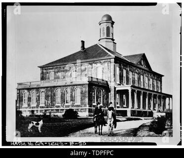 (Originale si trova a Mare isola archivi). Fotografo originale sconosciuto. Edificio 47; CA. 1870 - Mare isola Cantiere Navale, vecchi uffici amministrativi, ottava strada, lato nord tra Railroad Avenue e noce Avenue, Vallejo, Solano County, CA Foto Stock