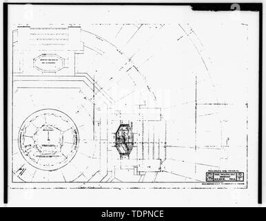 Fotografia del disegno originale del monumento di cortesia H2L2 Architetti e pianificatori, Philadelphia piano di scala radiale, che mostra il posizionamento di una targa di bronzo di un cacciatorpediniere - I Guerra Mondiale monumento, Memorial Square, la provvidenza, la contea di Providence, RI; Cret, Paolo P; Jennewein, Carl P; Fiorato, M; Bettine, Micandro; DeCoux, Janet; Gorham Manufacturing Foto Stock