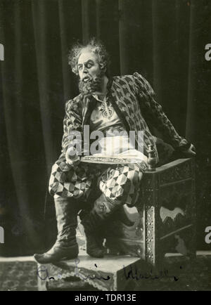 Opera italiana cantante Giacomo vaghi in Boris Godunow, 1940s Foto Stock