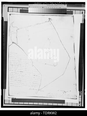 Copia fotografica del disegno storico, Dicembre 1900 tracing di indagine datata 8 luglio 1799 di Fort Nelson per Co. Tho. Newton, intervistati da Jesse Nicholson C.E. (Cantiere Navale di Portsmouth Museum, Portsmouth, VA) - Portsmouth Naval Hospital, delimitata dal fiume di Elizabeth, Crawford Street, Portsmouth Ospedale Generale di Parkview Avenue, e Scotts Creek, Portsmouth, Portsmouth, VA Foto Stock